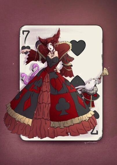 Alice in Wonderland | Reina de corazones - Lámina