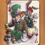 Alice in Wonderland | Sombrerero y Liebre - Lámina