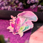 Seta cristal pastel - Pegatina Holográfica