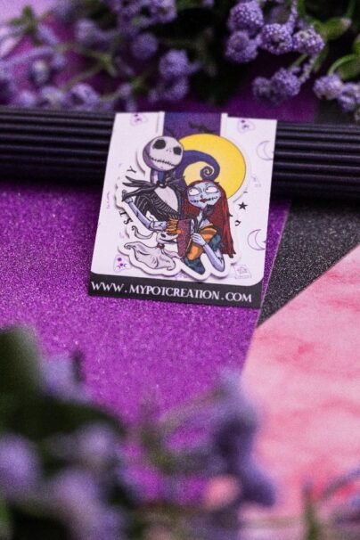 Fan art | Jack & Sally - Marcapáginas magnético